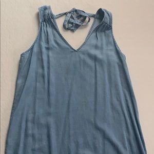 Denim colored midi dress